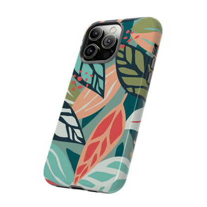 Mixed Tropical Leaf - Protective Phone Case