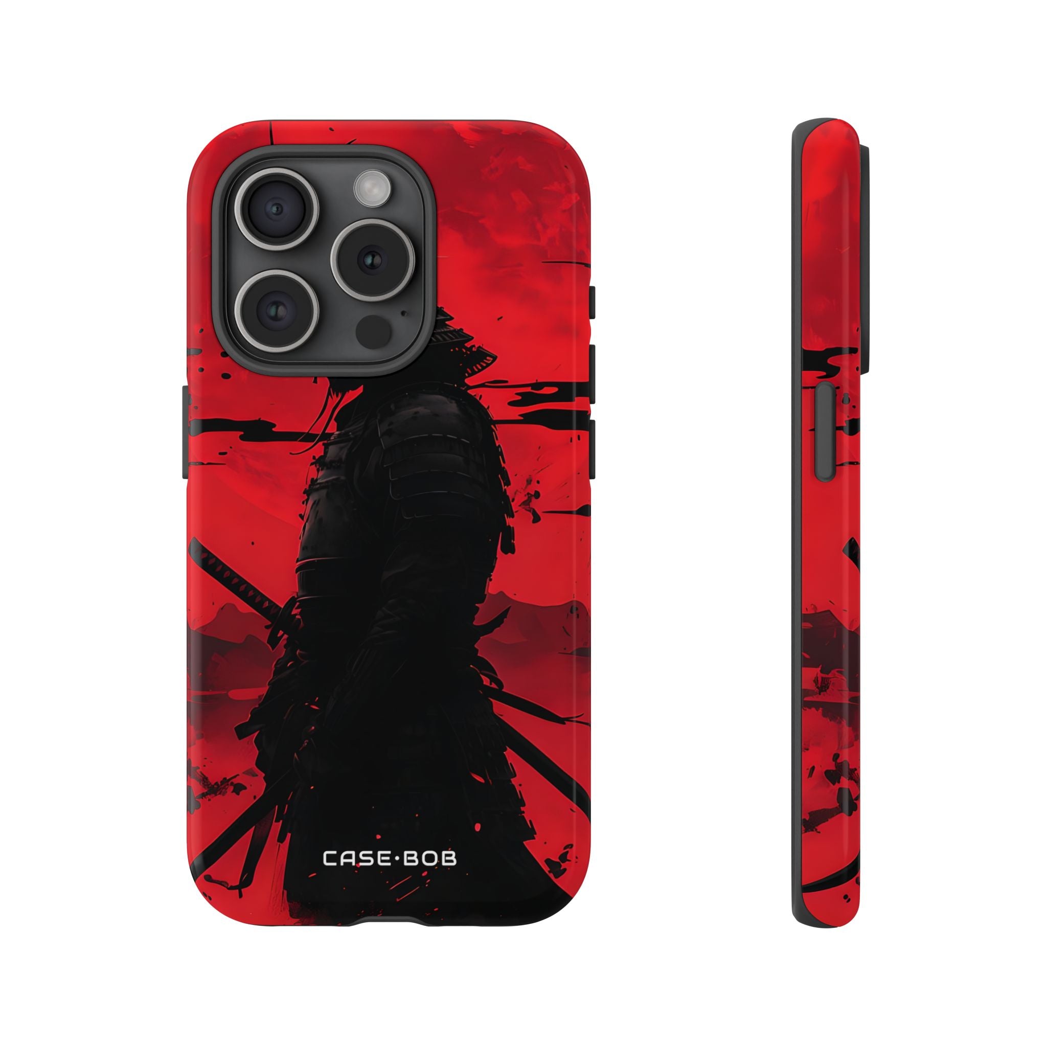 Crimson Samurai iPhone 15 Pro Case - Tough