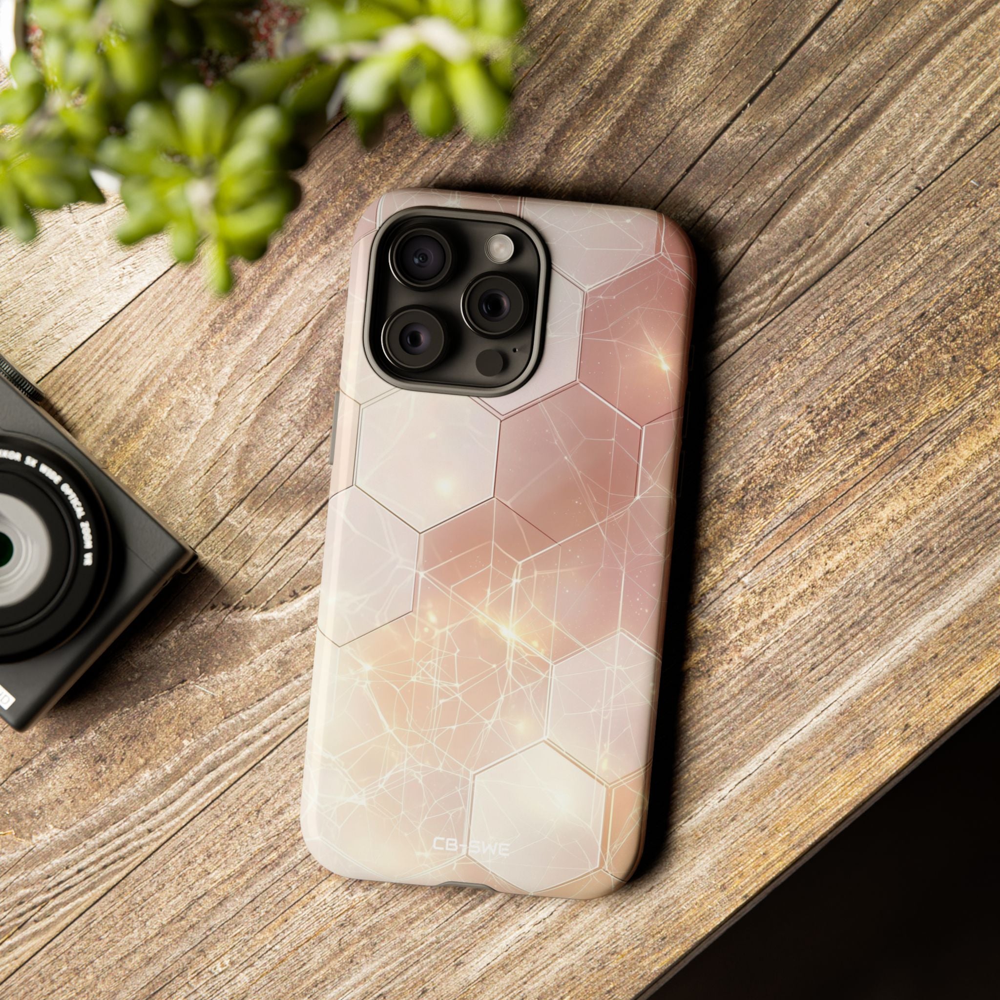 Hexagons Reflect Light - iPhone Case