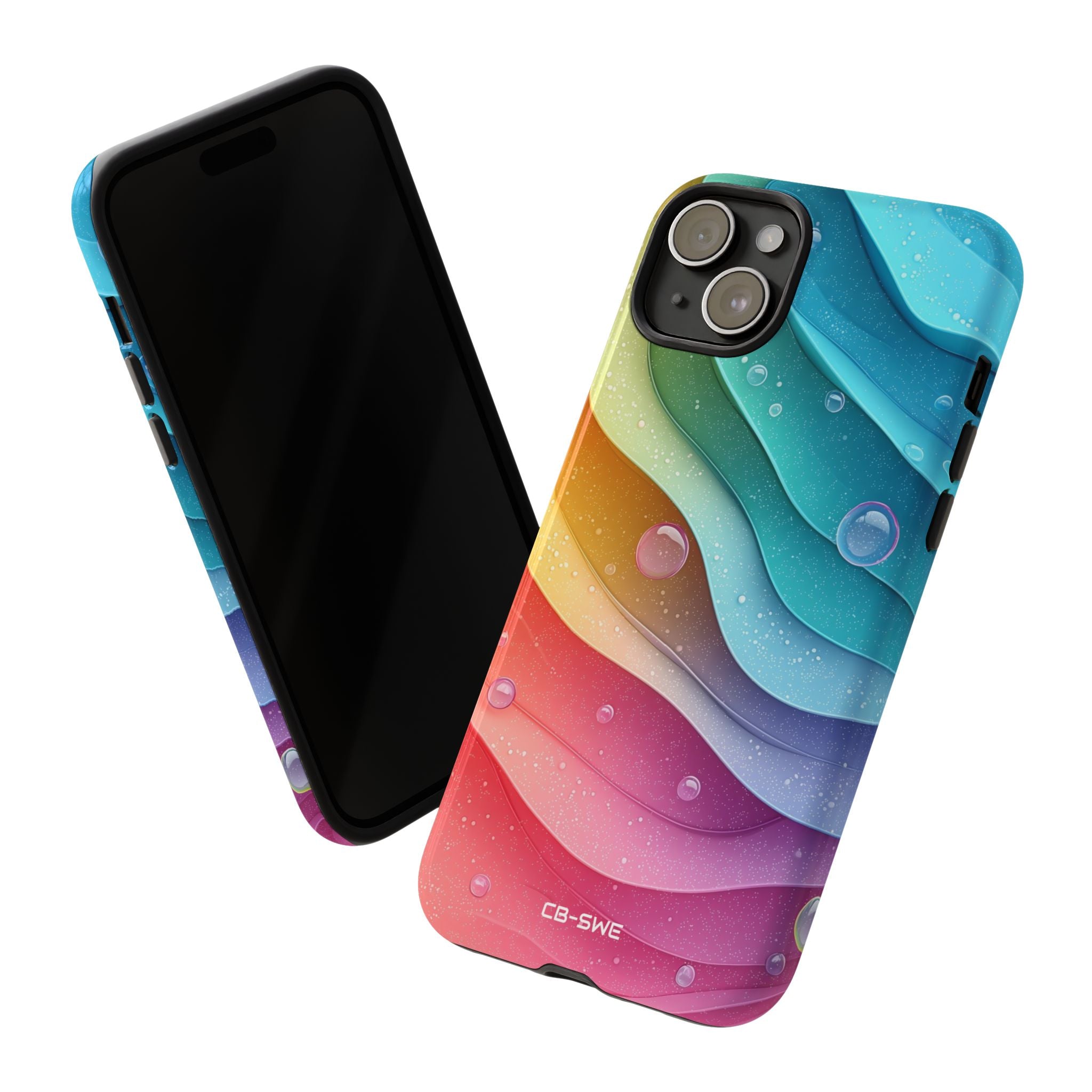 Waves Dance Playfully - iPhone Case