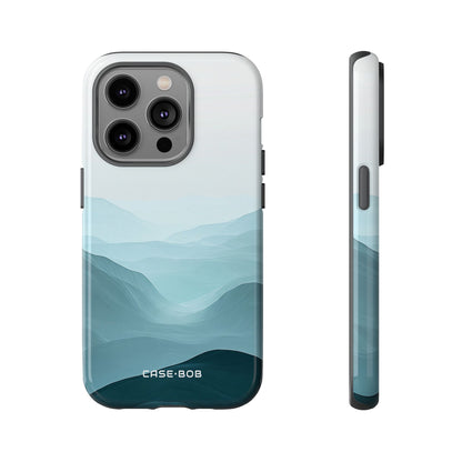 Teal Mist Mountains iPhone 14 Pro Case - Tough