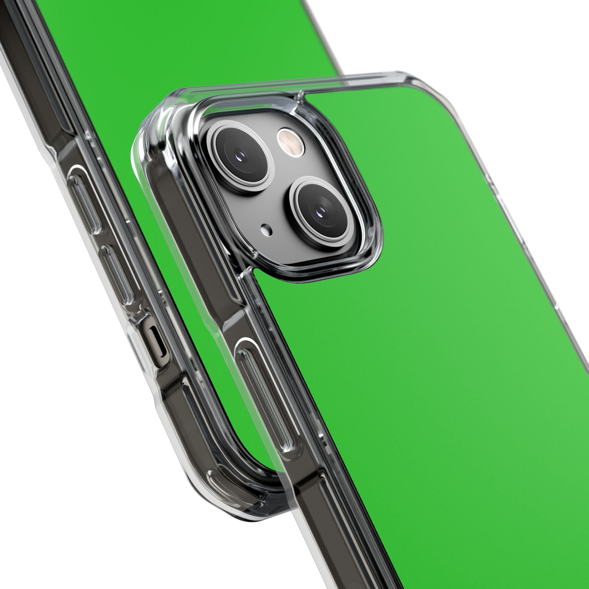 Lime Green - Clear Impact Case for iPhone