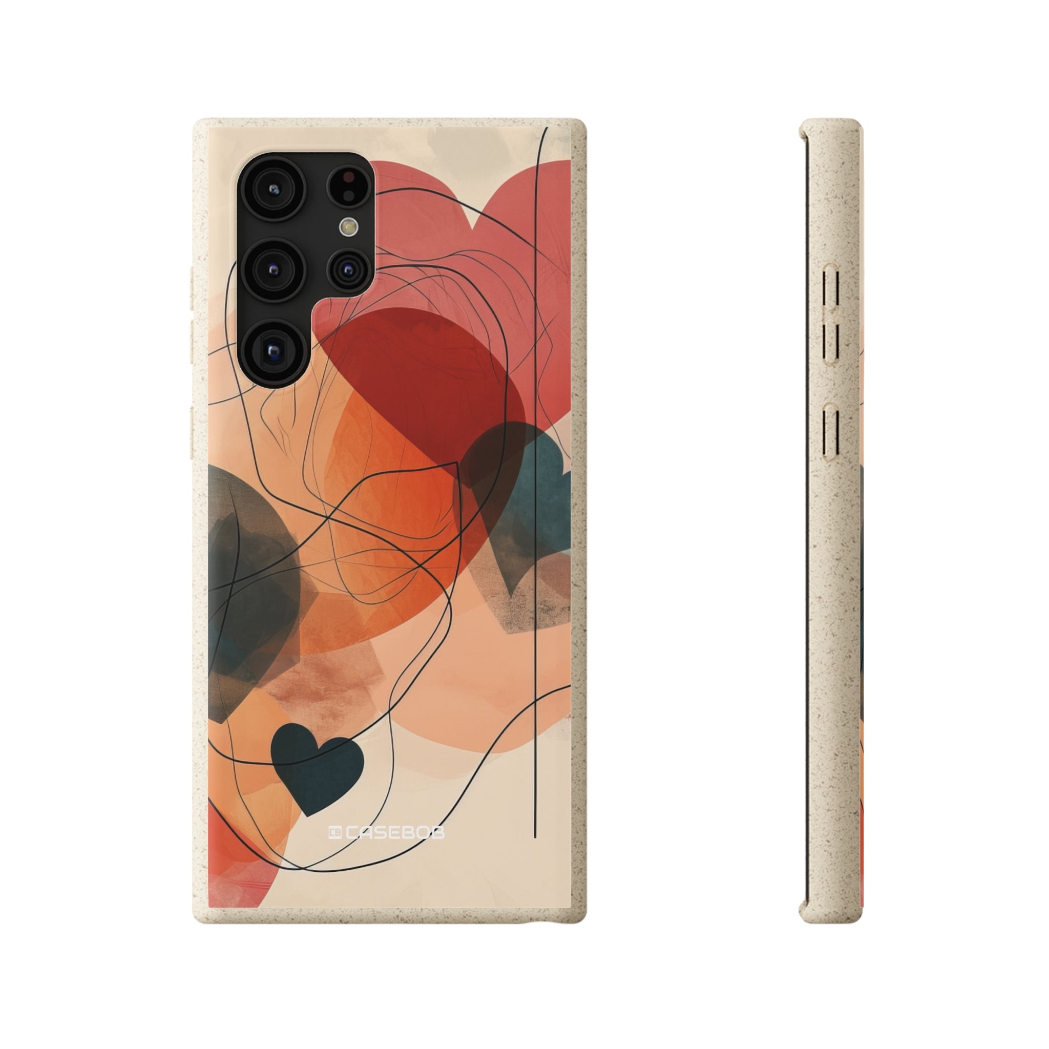 Abstract Heart Harmony | Biodegradable Phone Case