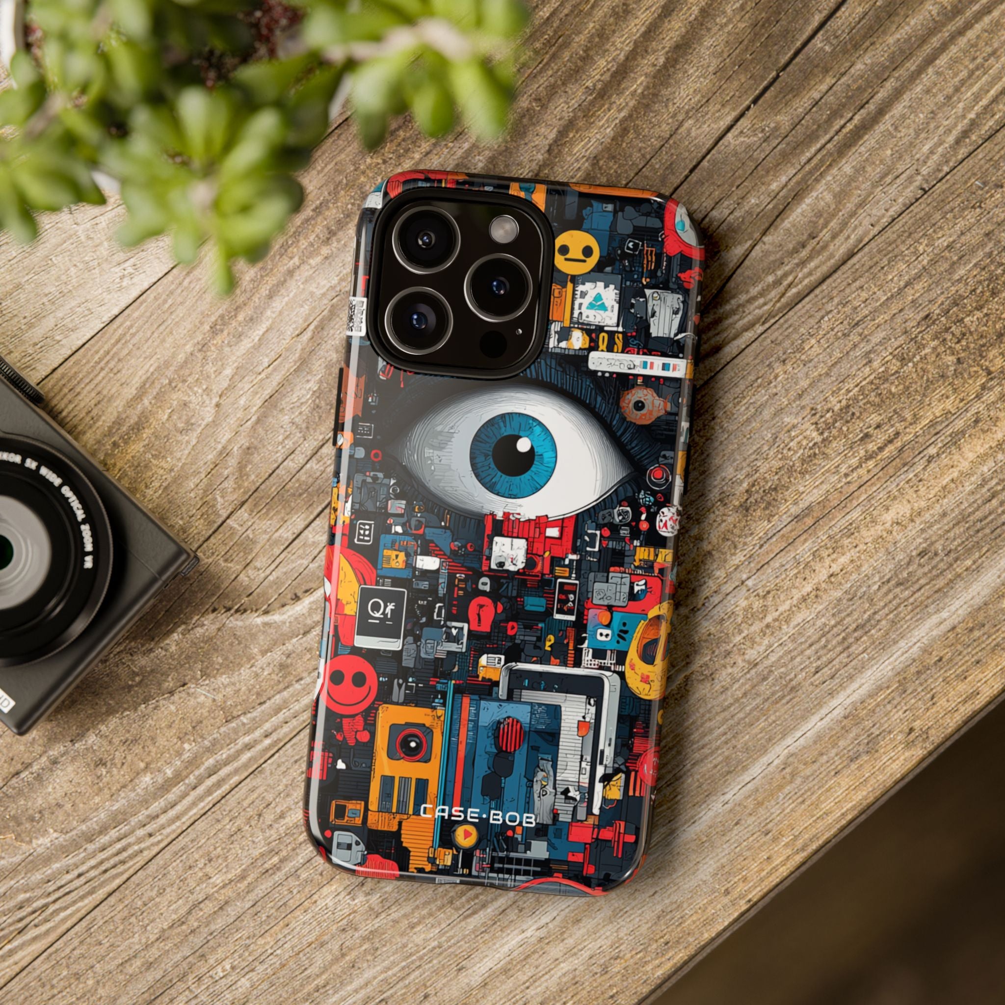 Digital Eye Blue iPhone 16 Pro Max Case - Tough