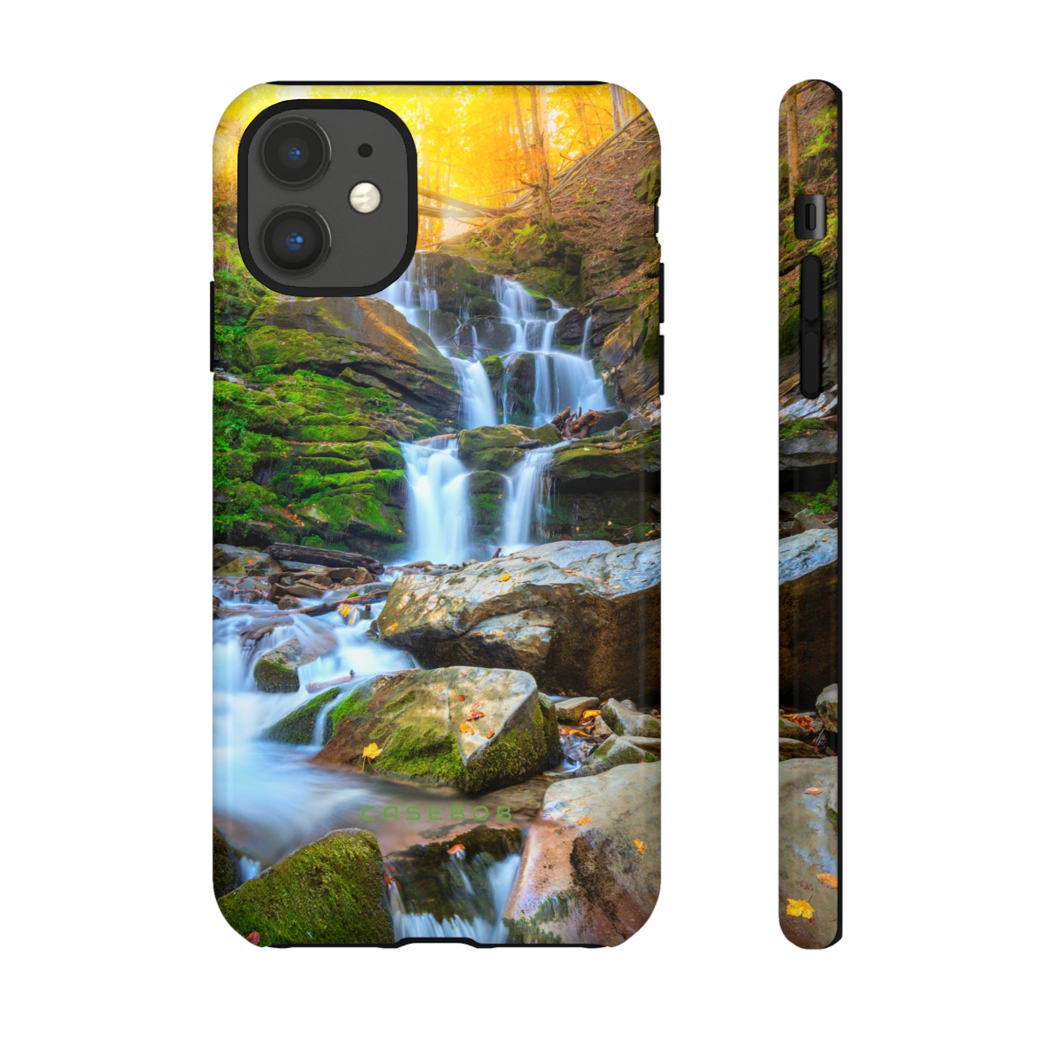 Autumn Mountain Waterfall - Protective Phone Case