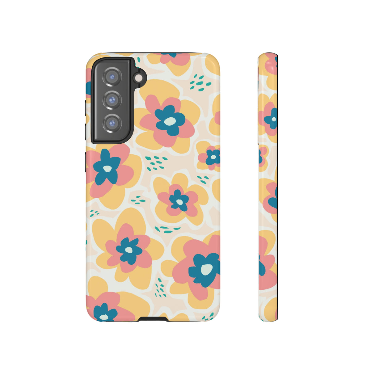 Yellow Happy Flower - Protective Phone Case