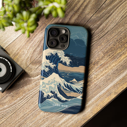 Cresting Blue Wave iPhone 15 Pro Max Case - Tough
