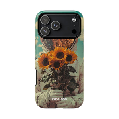 Sunflower Astronaut iPhone 17 Pro Max Case - Tough+