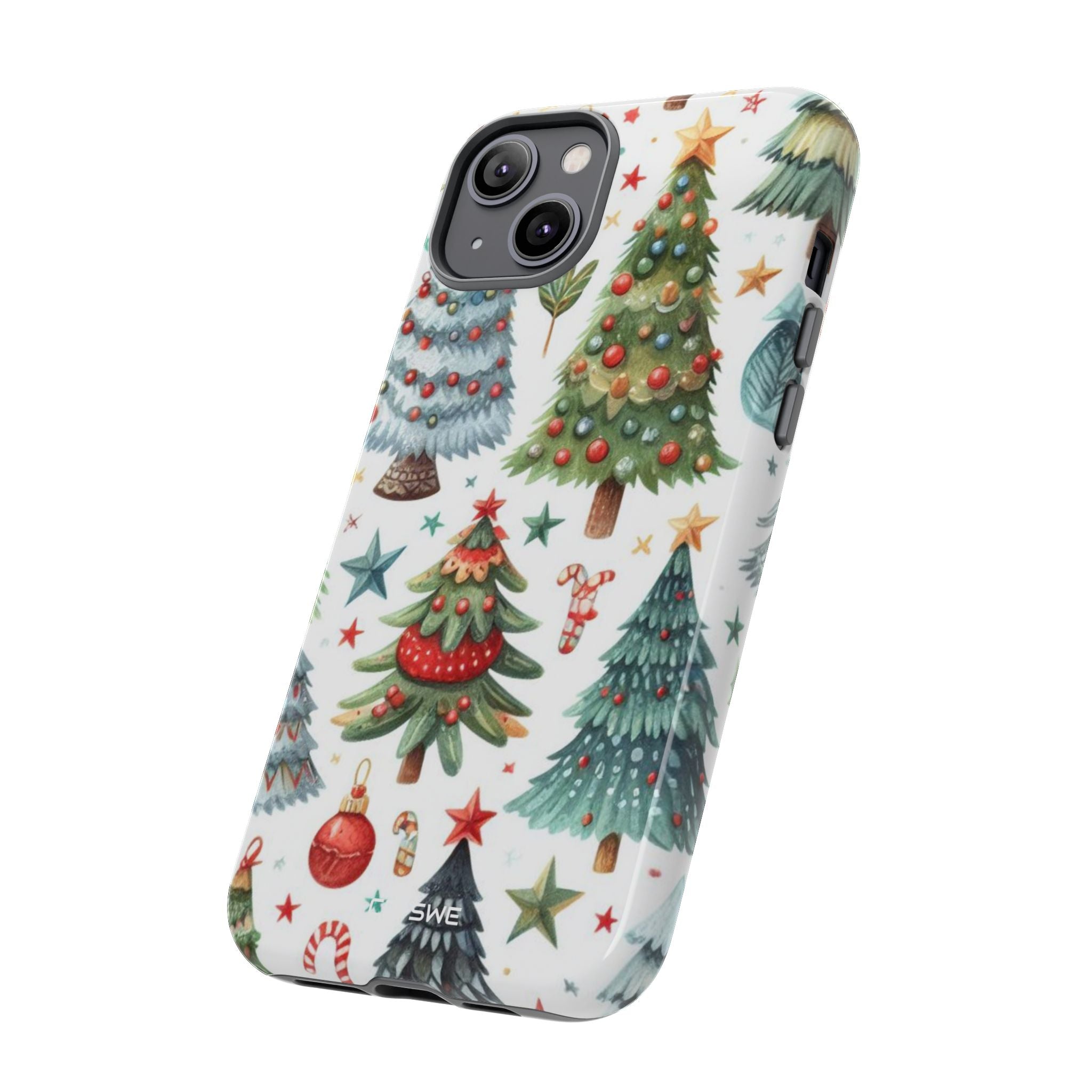 Whimsical Trees Sparkle - iPhone Case