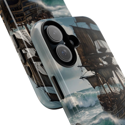 Blue Ship iPhone 16 Case - Tough