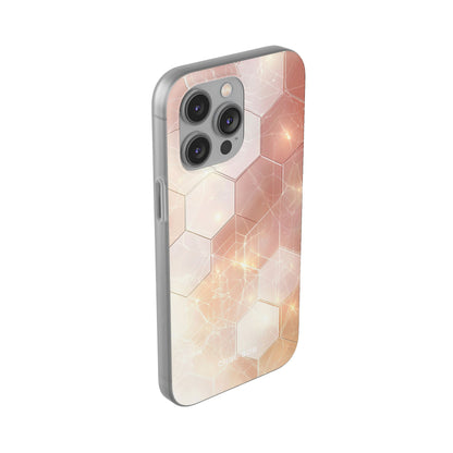 Honeycomb Glow iPhone 14 Pro Max Case - Soft