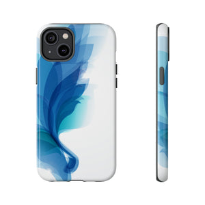 Blue Feathers - Protective Phone Case