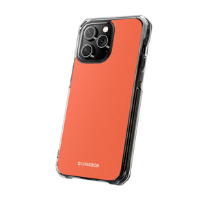 Outrageous Orange | Handyhülle für iPhone (Clear Impact Case – magnetisch) 