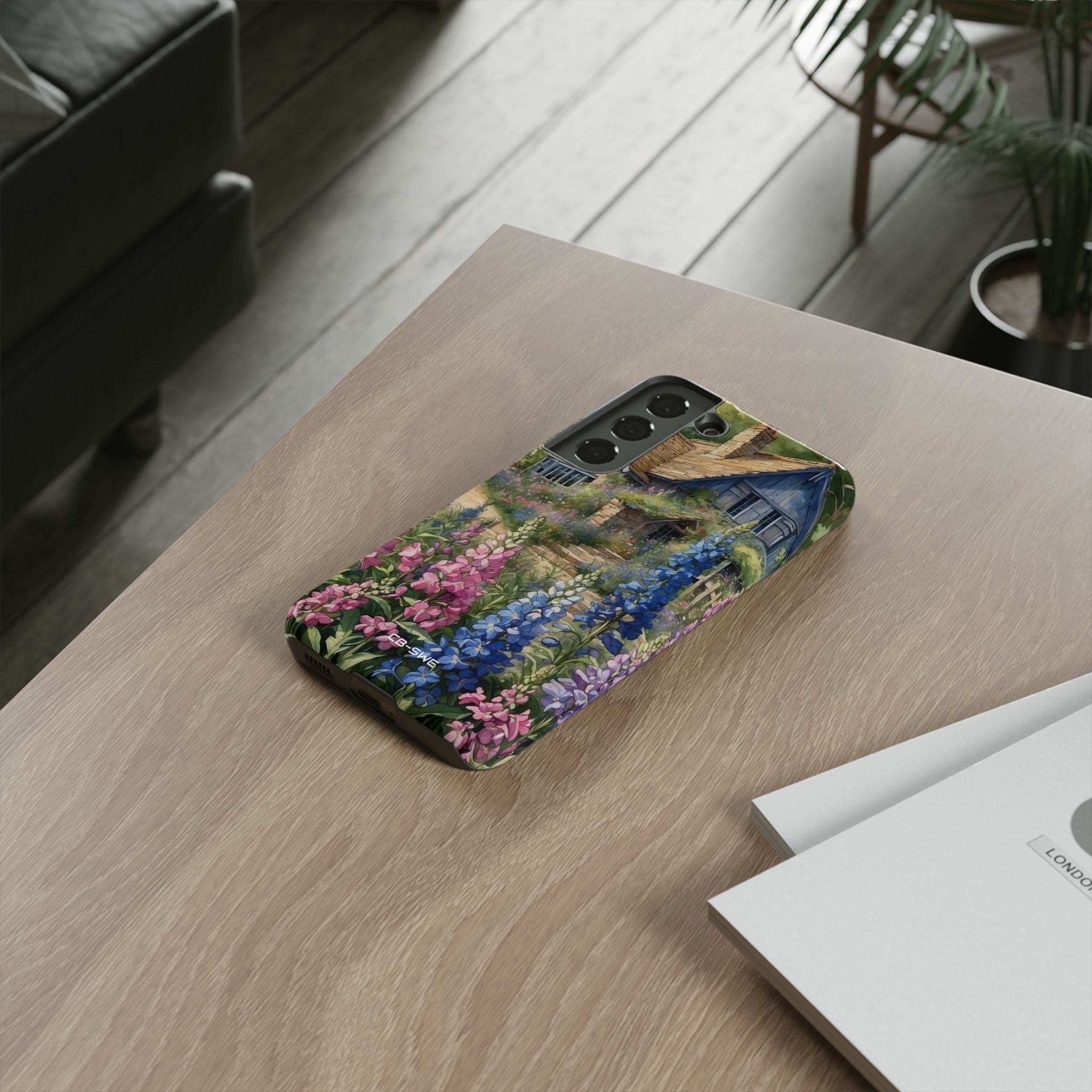 Cottage Surrounded Blossoms - Samsung Case
