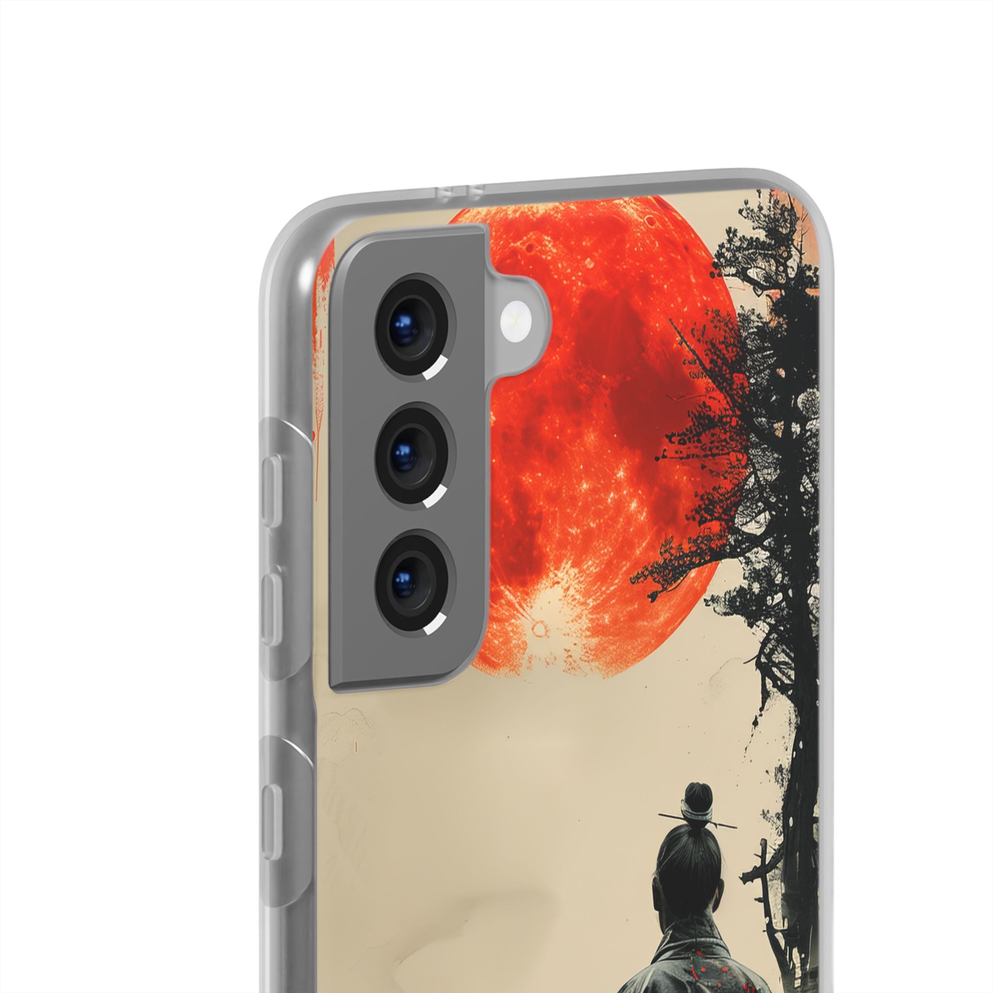 Crimson Contemplation | Flexible Phone Case for Samsung Galaxy