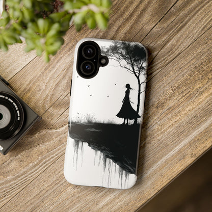 Cliffside Silhouette iPhone 16 Plus Case - Tough