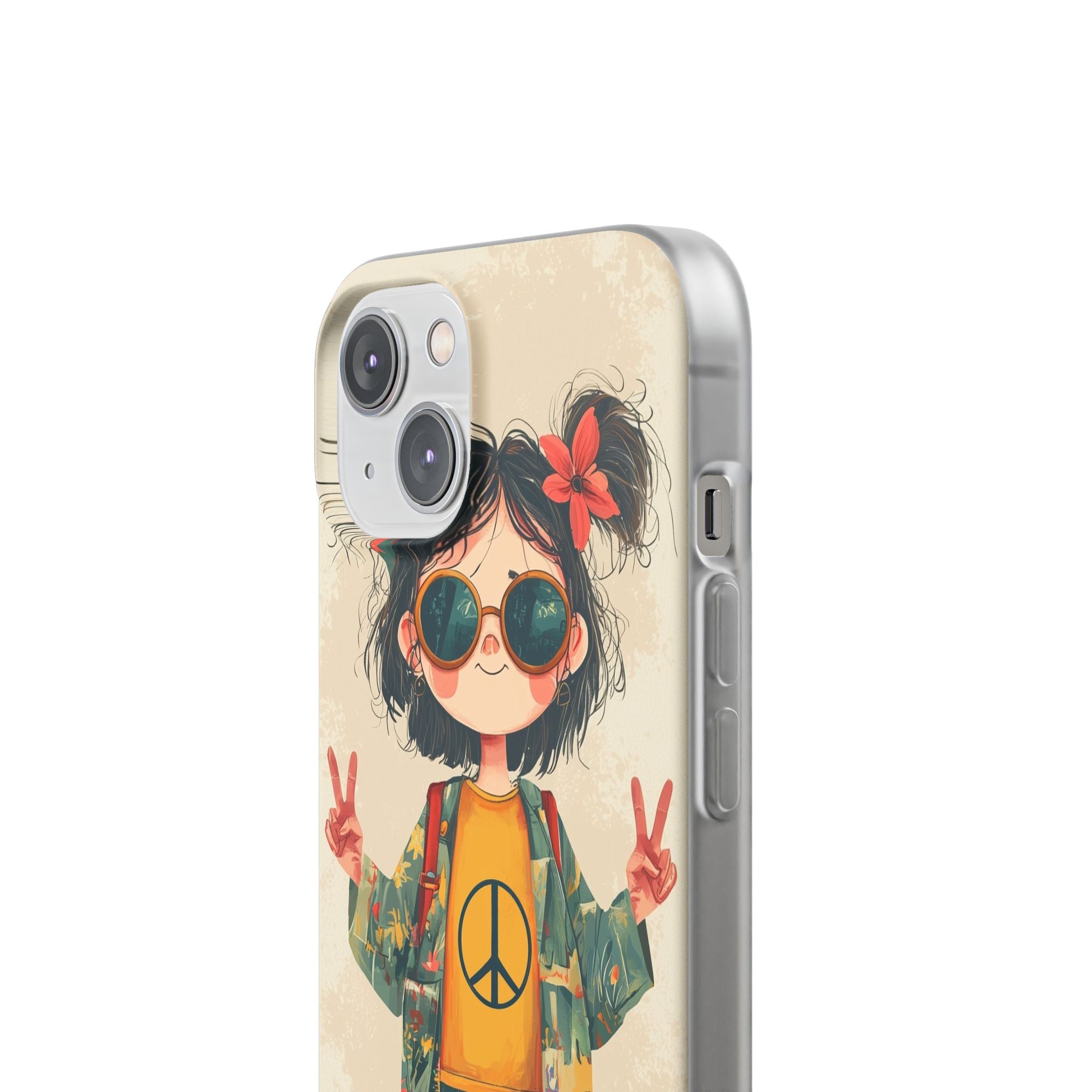 Peace Pigtails iPhone 14 Case - Soft