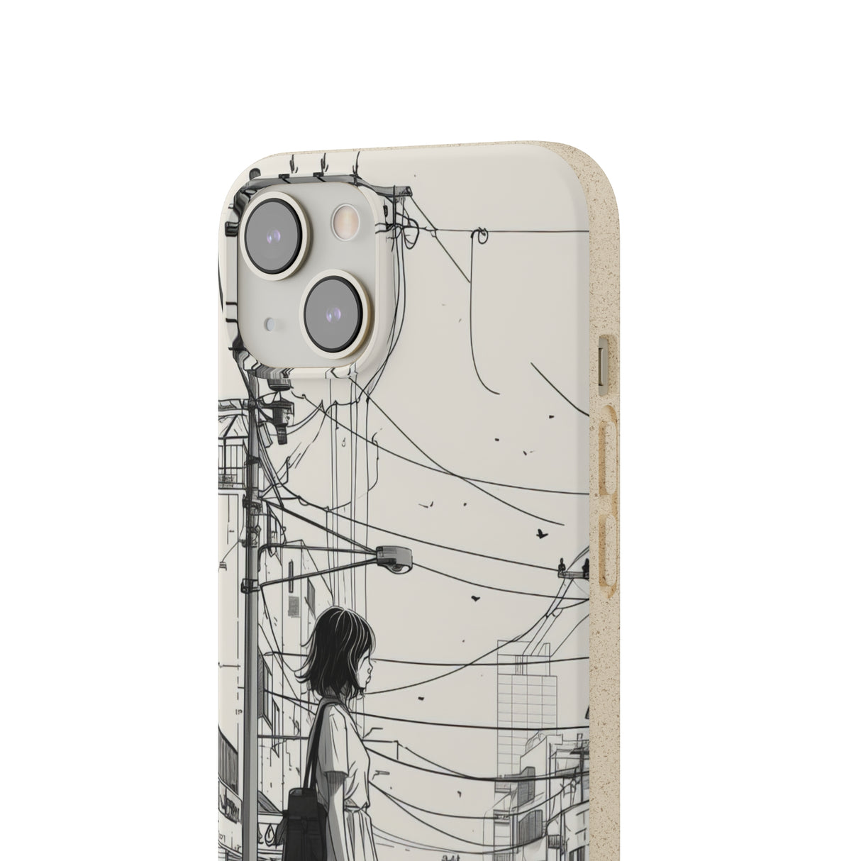 Urban Solitude Sketch | Biodegradable Phone Case