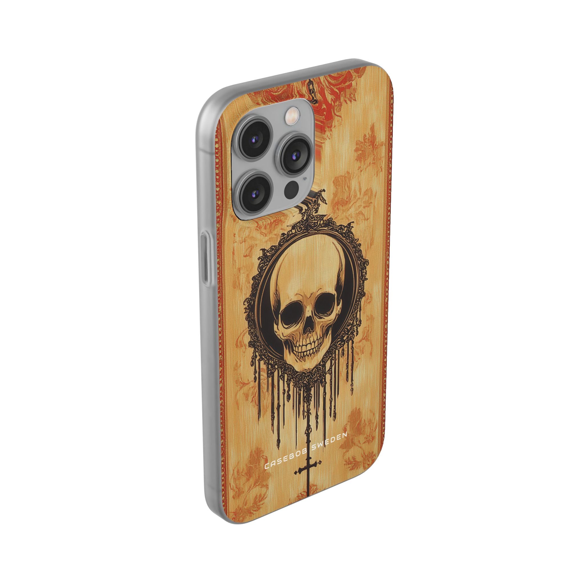 Gothic Skull Elegance iPhone 14 - Flexi Phone Case