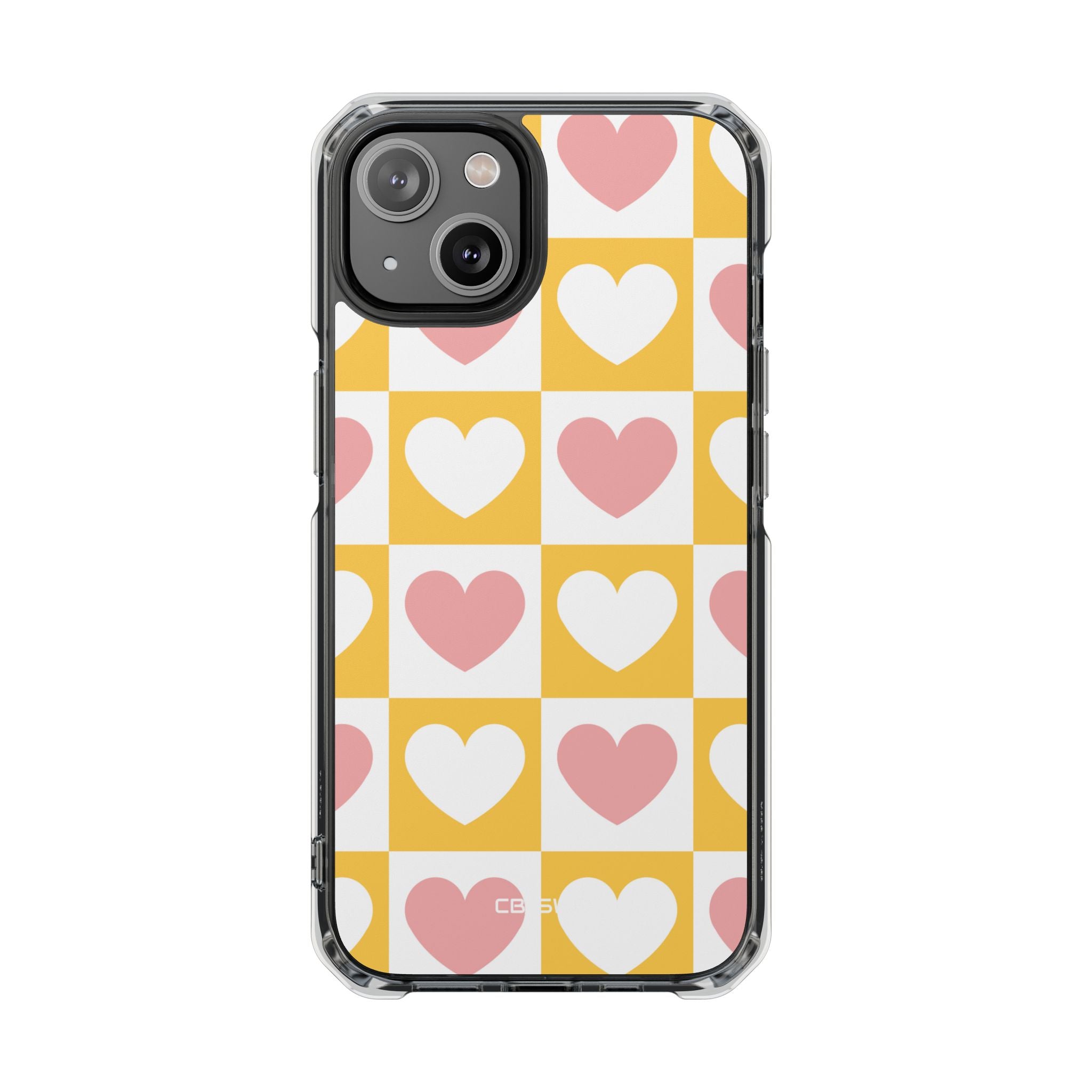 Heart Grid Harmony iPhone Case - Impact