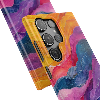 Vibrant Abstract Waves - Slim Samsung S23 Phone Case