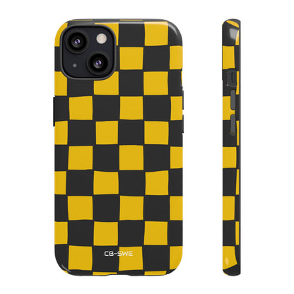 Yellow Squares Dance - iPhone Case