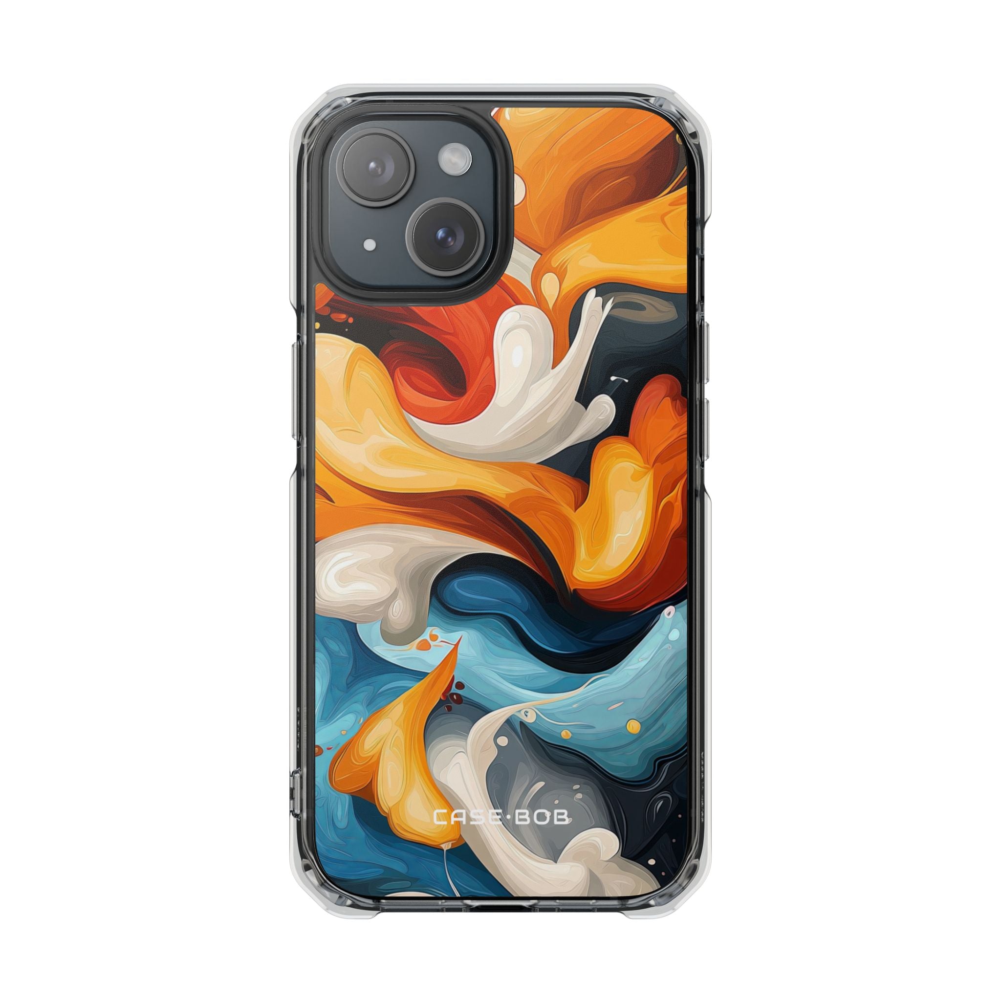 Flaming Swirls iPhone 15 Case - Impact