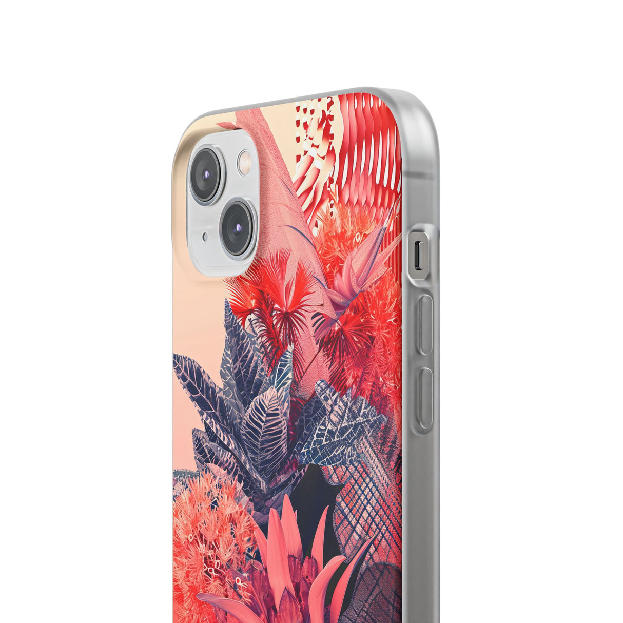 Living Coral Design | Handyhülle für iPhone (Flexible Hülle) 