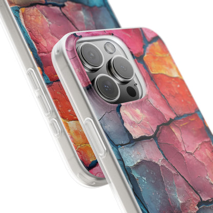 Cracked Earth Mosaic - Flexi iPhone 16 Phone Case