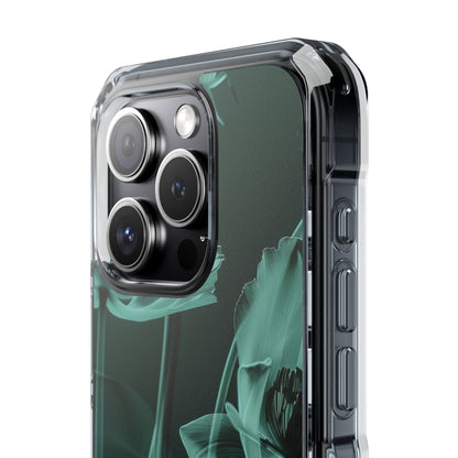 Teal Bloom Radiance iPhone 15 - Impact Clear+