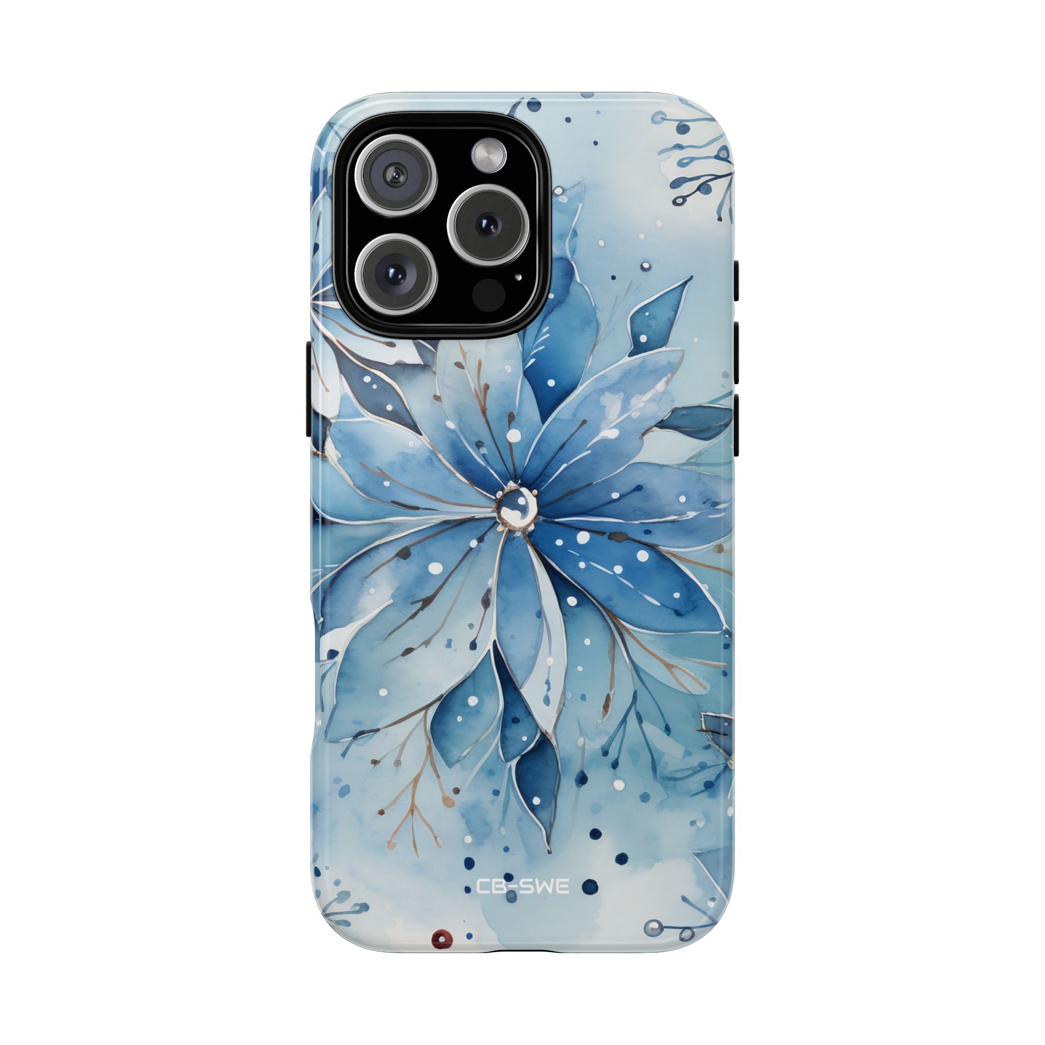 Floral Frost Embrace - iPhone Case