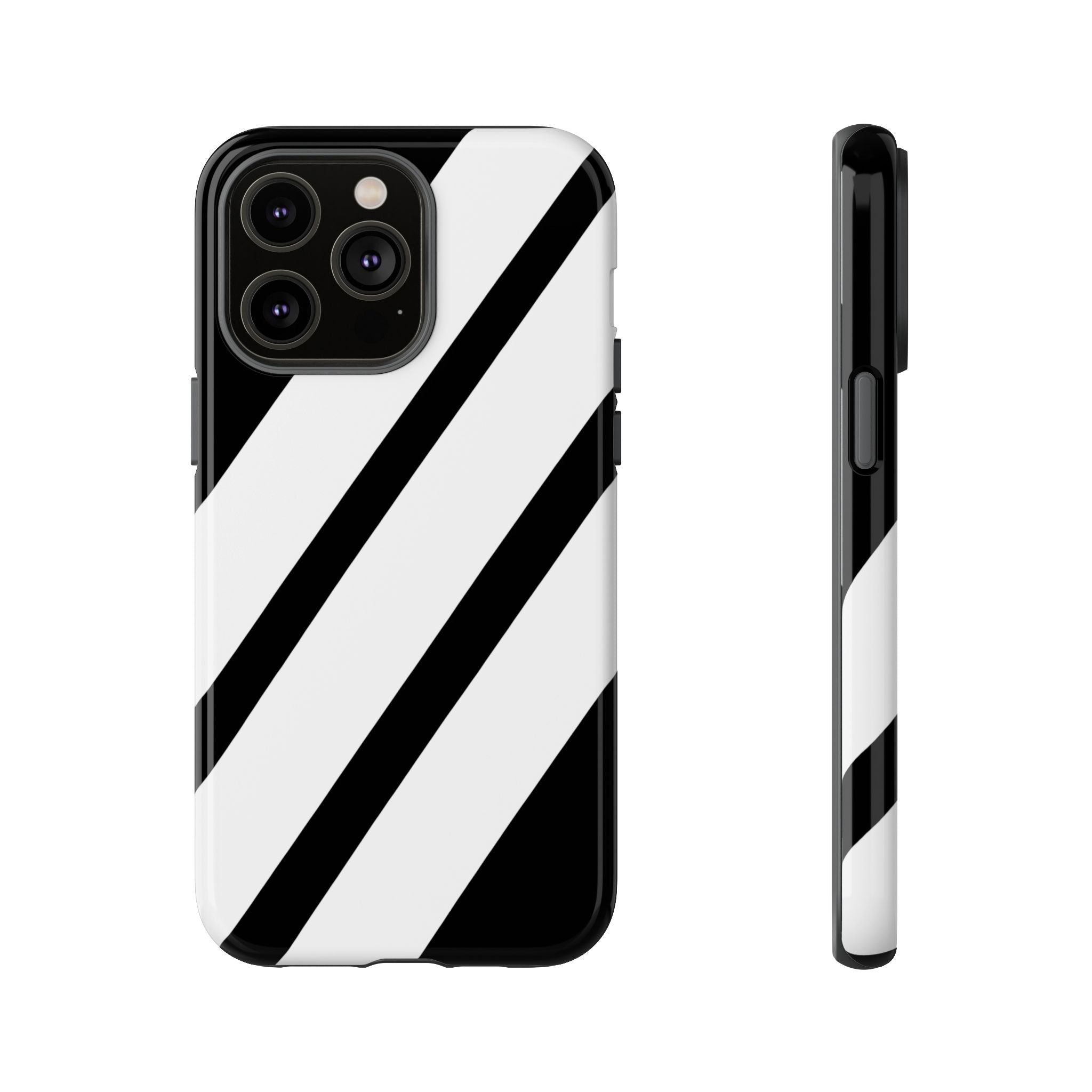 Monochrome Diagonal Symmetry - iPhone Case