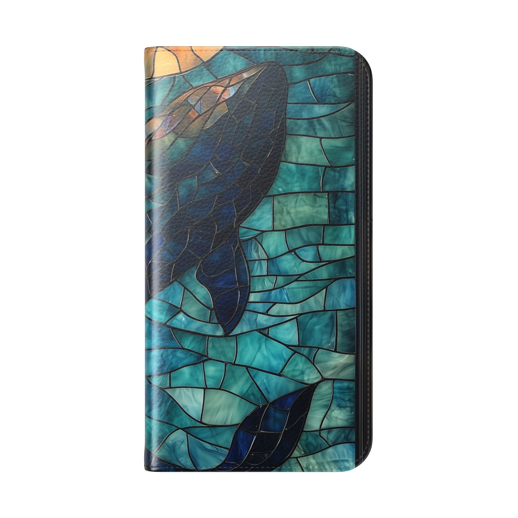 Blue Whale Mosaic - iPhone 15 Pro Max Case - Wallet
