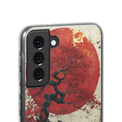 Zen Serenity in Red Harmony Samsung S21 - Flexi Phone Case