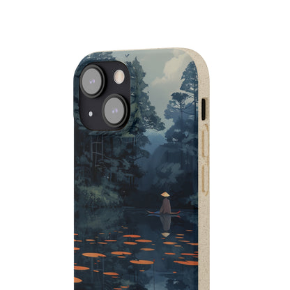 Tranquil Lotus Serenity | Biodegradable Phone Case