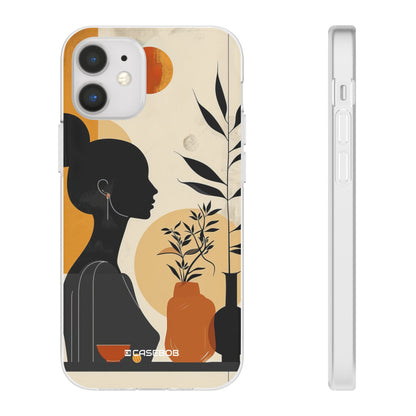 Modern Silhouette Tranquility | Flexible Phone Case for iPhone