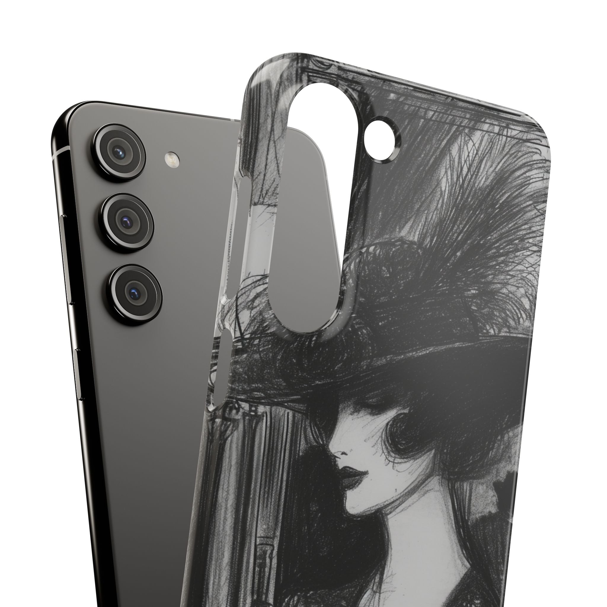 Timeless Elegance in Monochrome Samsung S23 - Slim Phone Case