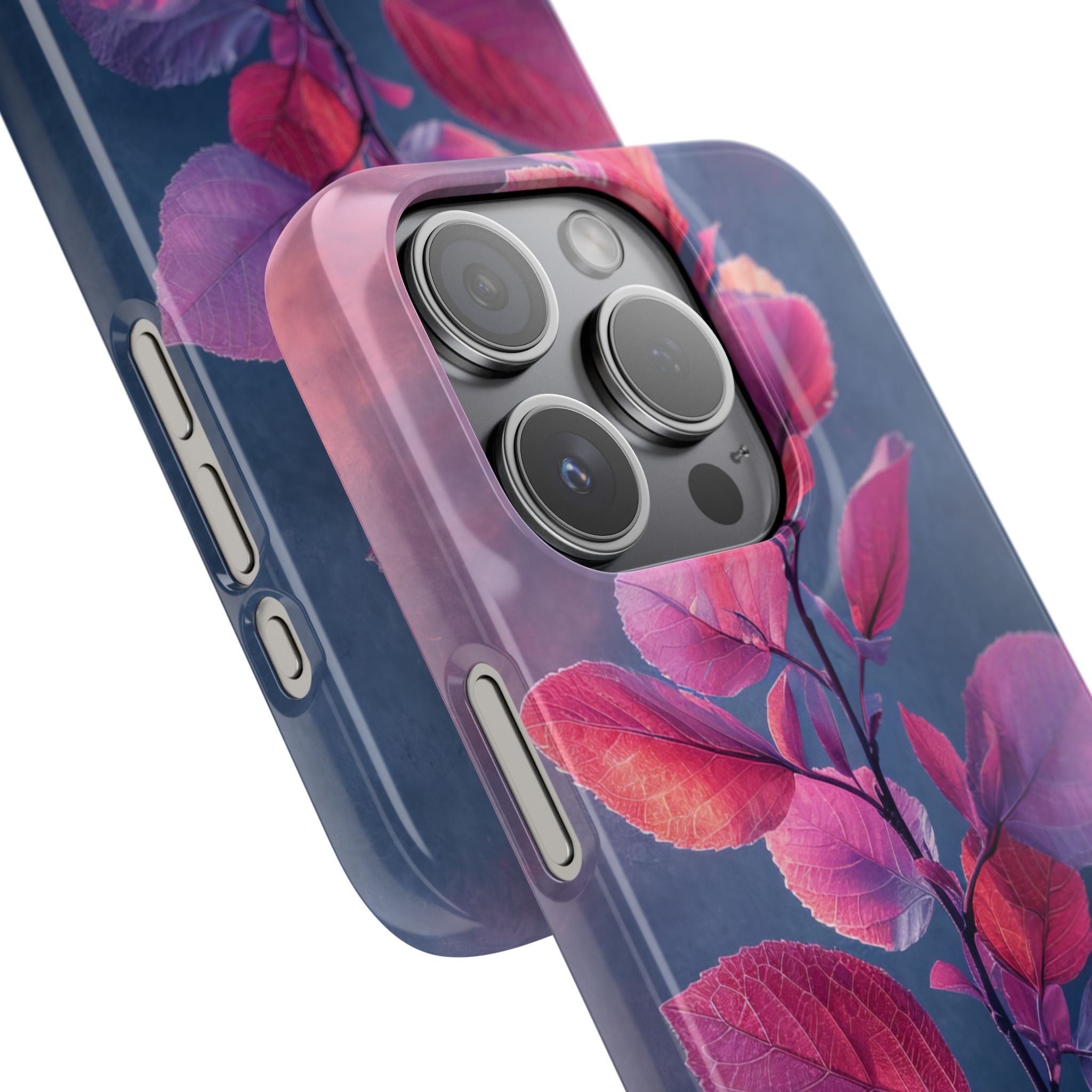 Pink Blue Nature - Slim iPhone 15 Phone Case