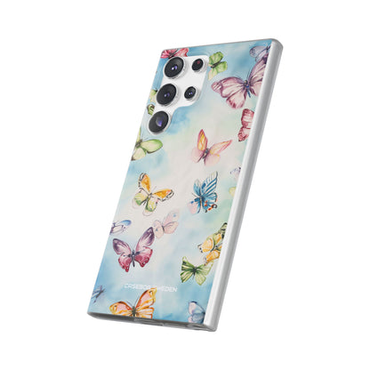 Watercolor Butterfly Bliss - Flexi Samsung S23 Phone Case