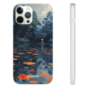 Tranquil Lotus Serenity | Flexible Phone Case for iPhone