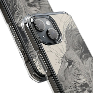 Majestic Linework - Phone Case for iPhone (Clear Impact - Magnetic)