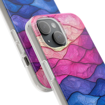 Wavy Vein Gradient iPhone 15 Case - Soft