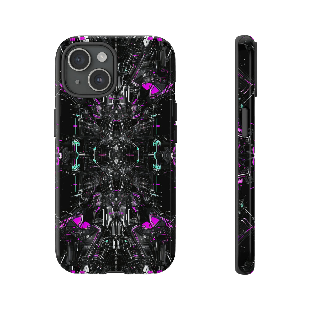 Purple Grid Mirage - Protective Phone Case