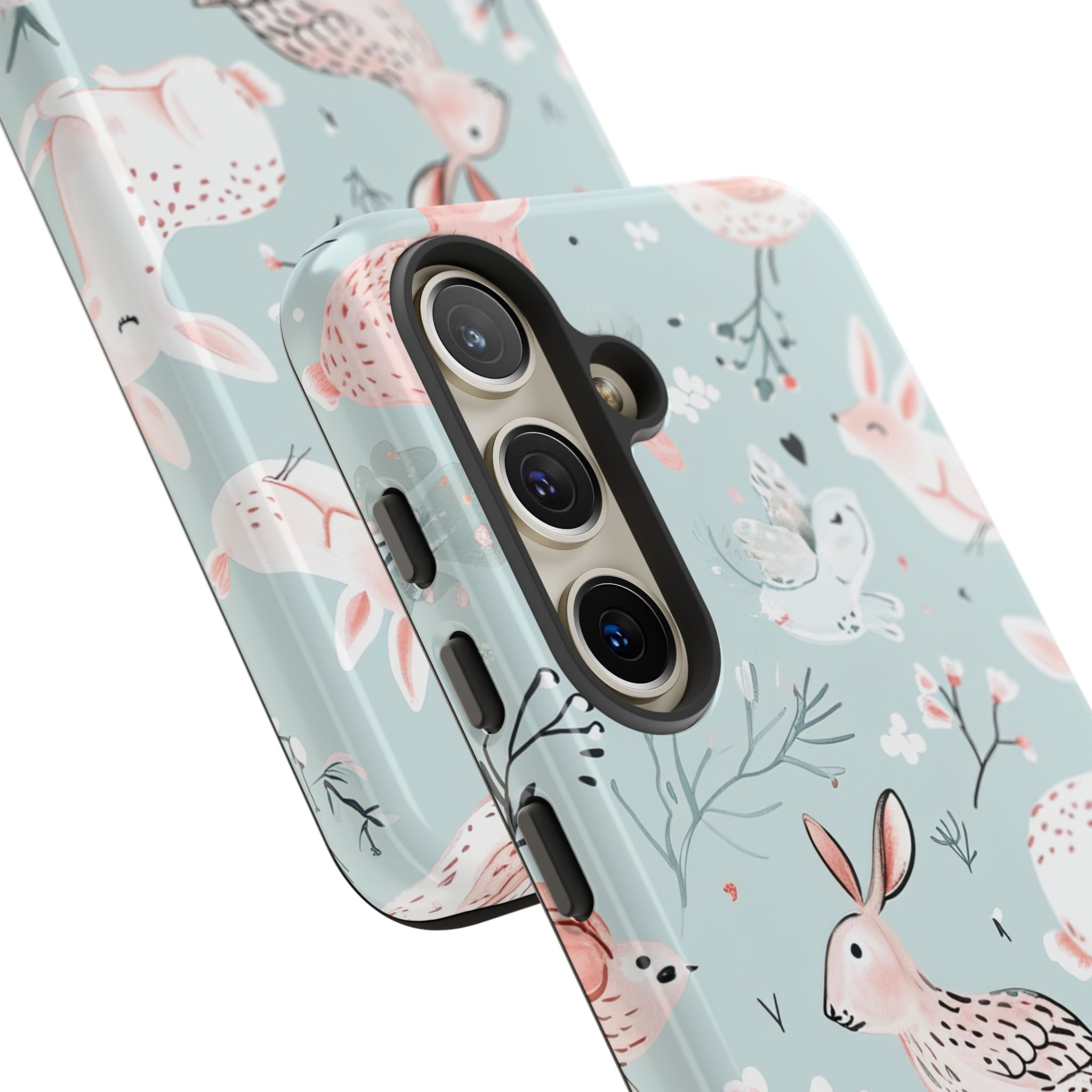 Whimsical Bunny Blossom - Tough Samsung S24 Phone Case