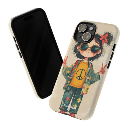 Peace Pigtails iPhone 15 Case - Tough
