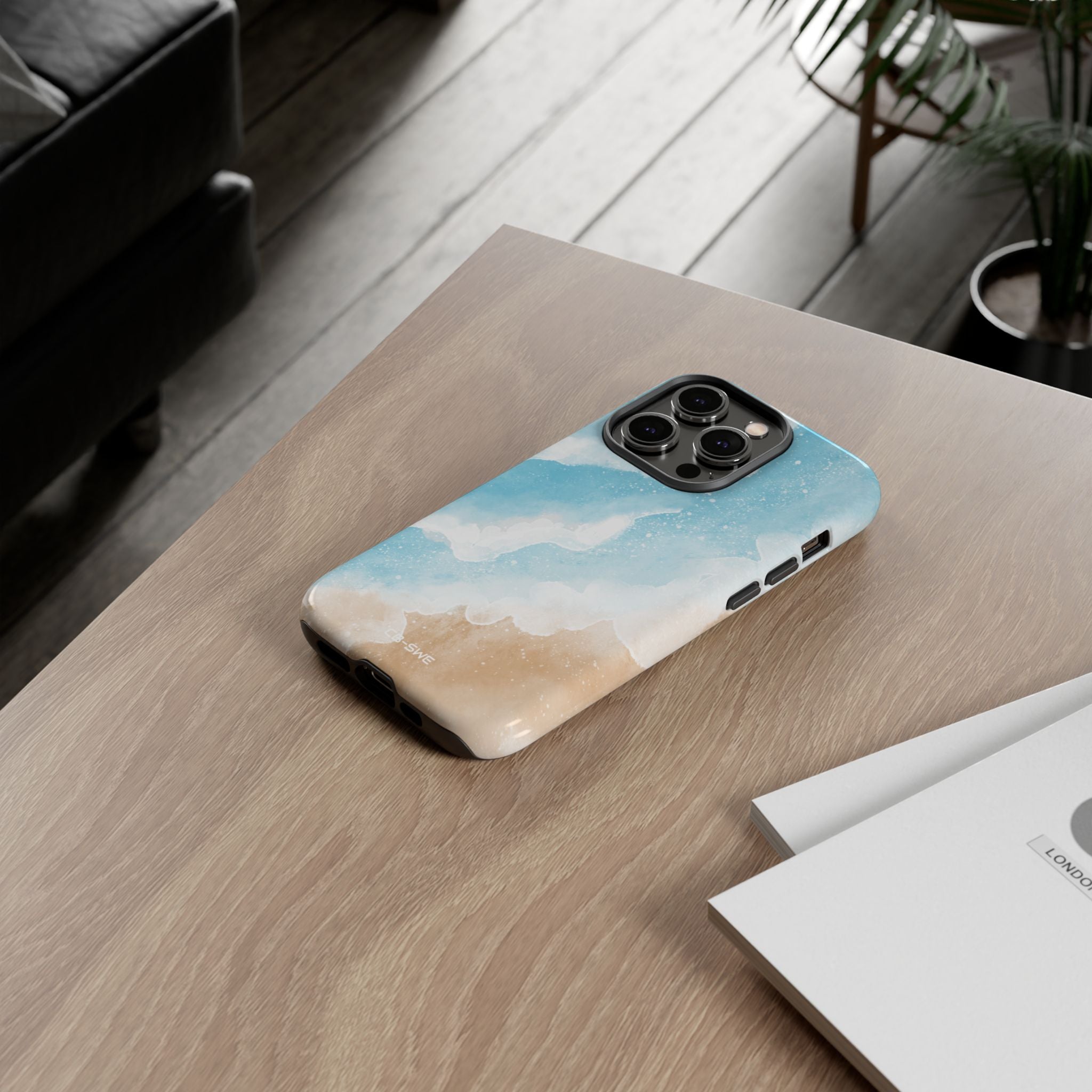 Serene Coastal Whispers - iPhone Case