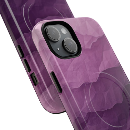 Purple Wave Layers iPhone 15 Plus Case - Tough+