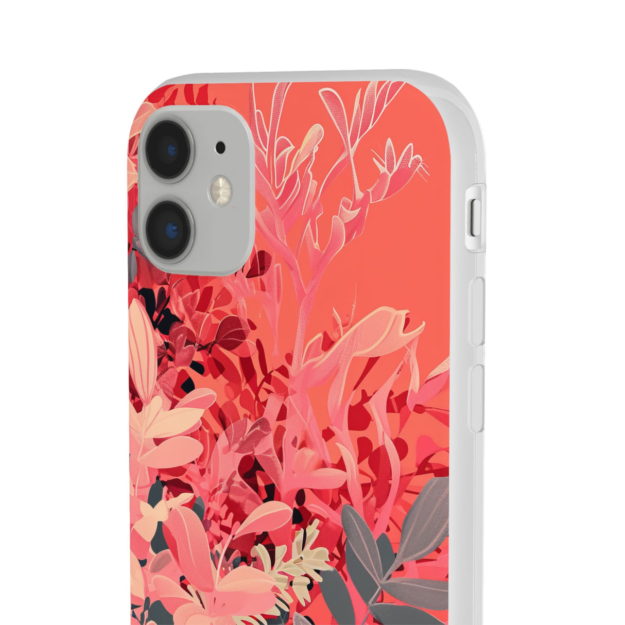 Living Coral Design | Handyhülle für iPhone (Flexible Hülle) 