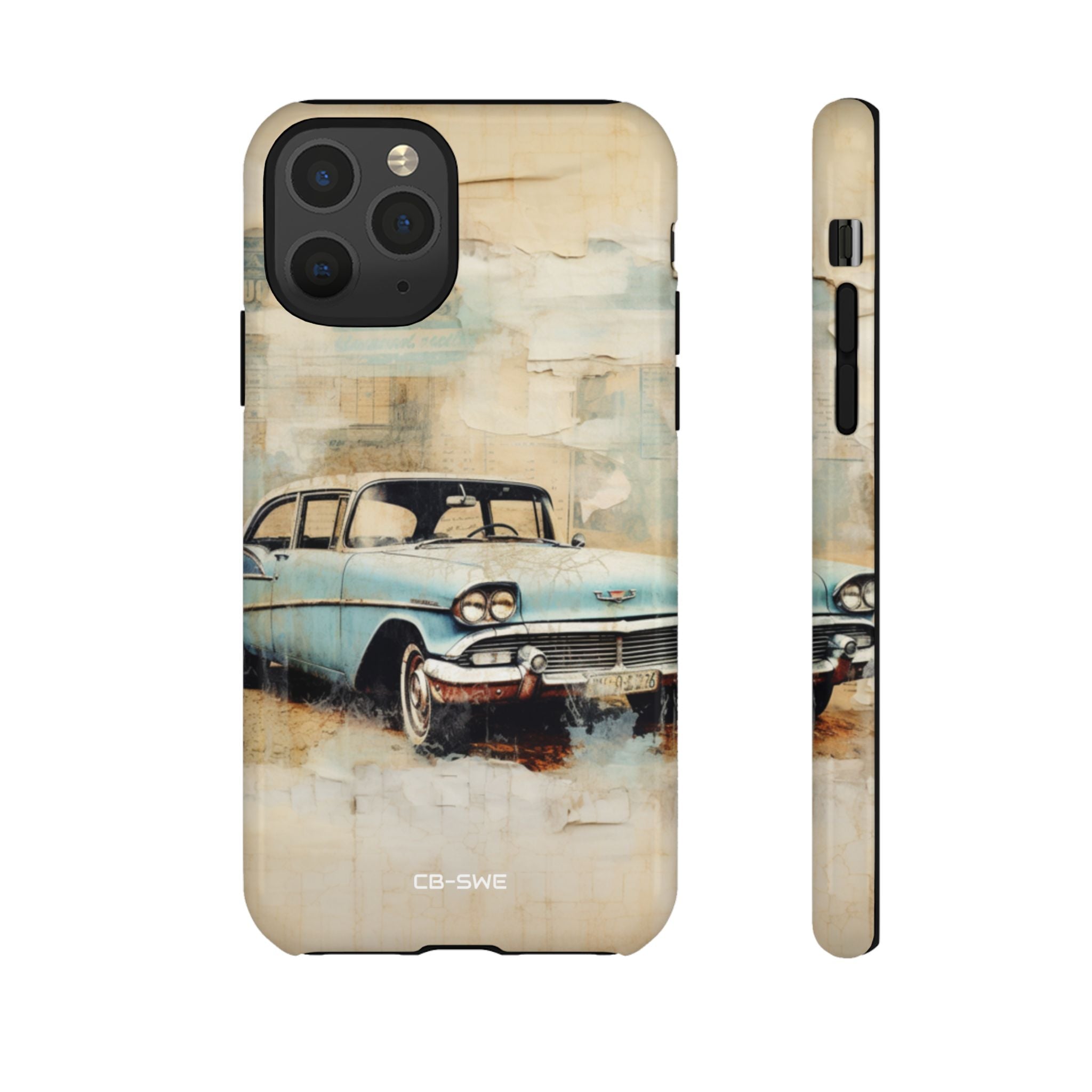 Vintage Car Collage - iPhone Case