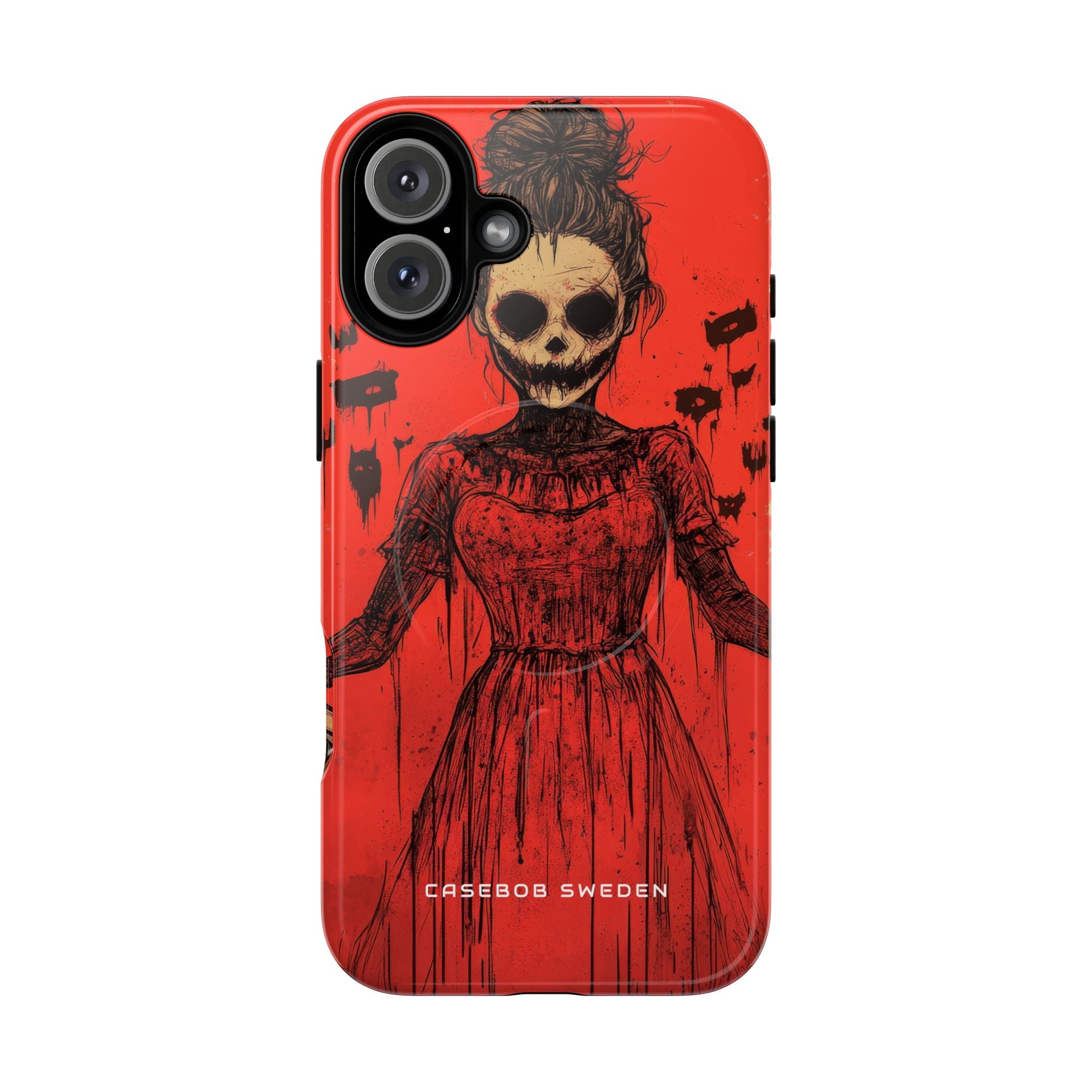 Haunting Scarlet Descent iPhone 16 | Tough+ Phone Case